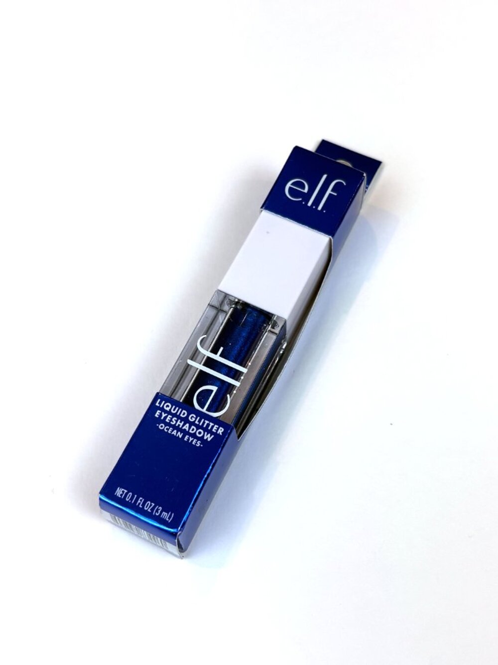 e.l.f. Cosmetics Liquid Glitter Eyeshadow Ocean Eyes - Deep royal blue. New
